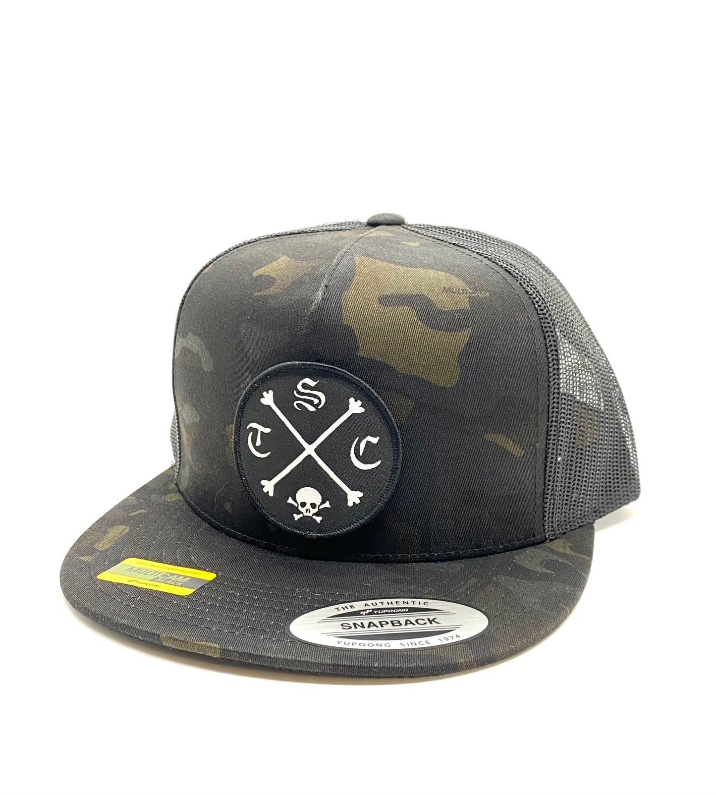 STC Crossbones Flat Bill Trucker Multiple Colors