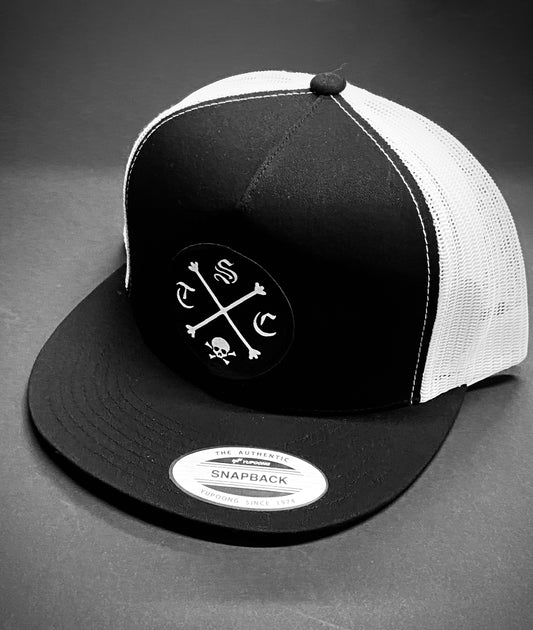 STC Crossbones Flat Bill Trucker Multiple Colors