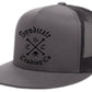 Script STC Crossbones Flat Bill Truckers